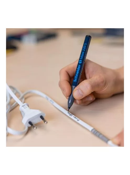 SCHNEIDER Alkoholos marker, OHP, 0,4 mm, SCHNEIDER "Maxx 220 S", fekete