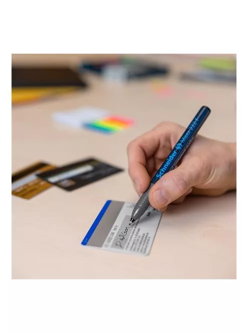 SCHNEIDER Alkoholos marker, OHP, 0,7 mm, SCHNEIDER "Maxx 222 F", kék
