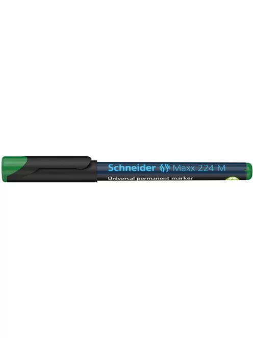 SCHNEIDER Alkoholos marker, OHP, 1 mm, SCHNEIDER "Maxx 224 M", zöld