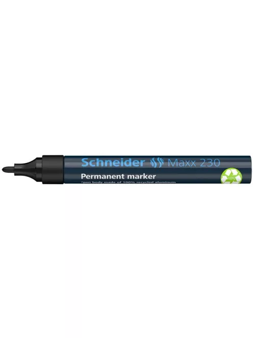 SCHNEIDER Alkoholos marker, 1-3 mm, fémházas, SCHNEIDER "Maxx 230", fekete