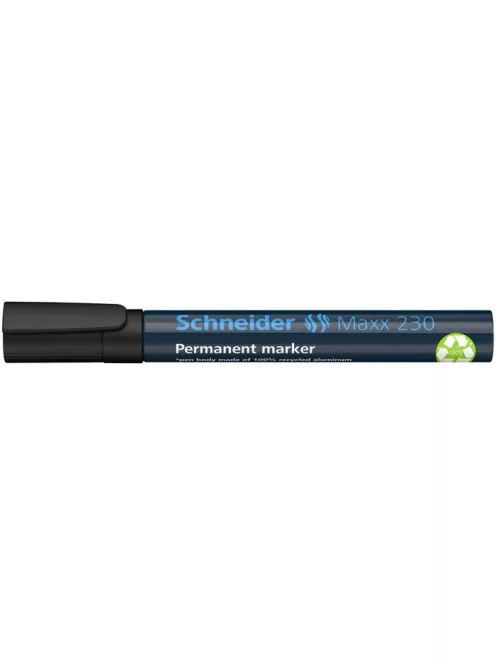 SCHNEIDER Alkoholos marker, 1-3 mm, fémházas, SCHNEIDER "Maxx 230", fekete