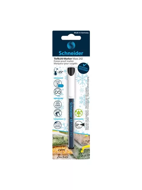 SCHNEIDER Fagyálló marker, SCHNEIDER "Maxx 242", fekete