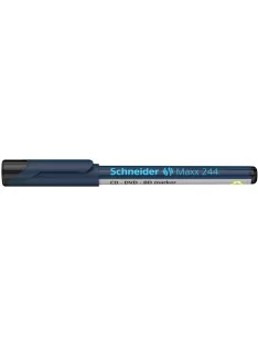   SCHNEIDER Alkoholos marker, CD/DVD, 0,7 mm, SCHNEIDER "Maxx 244", fekete