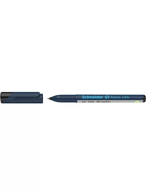 SCHNEIDER Alkoholos marker, CD/DVD, 0,7 mm, SCHNEIDER "Maxx 244", fekete
