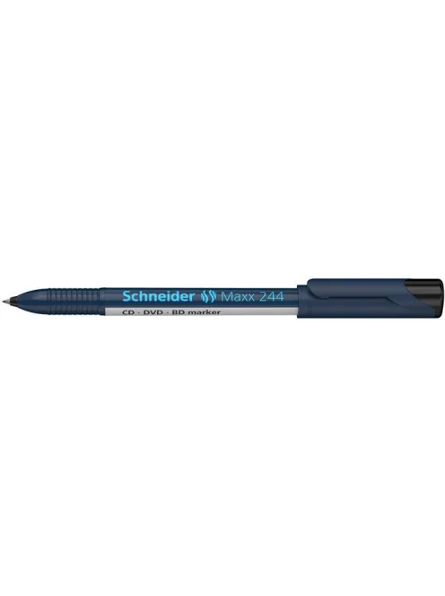 SCHNEIDER Alkoholos marker, CD/DVD, 0,7 mm, SCHNEIDER "Maxx 244", fekete