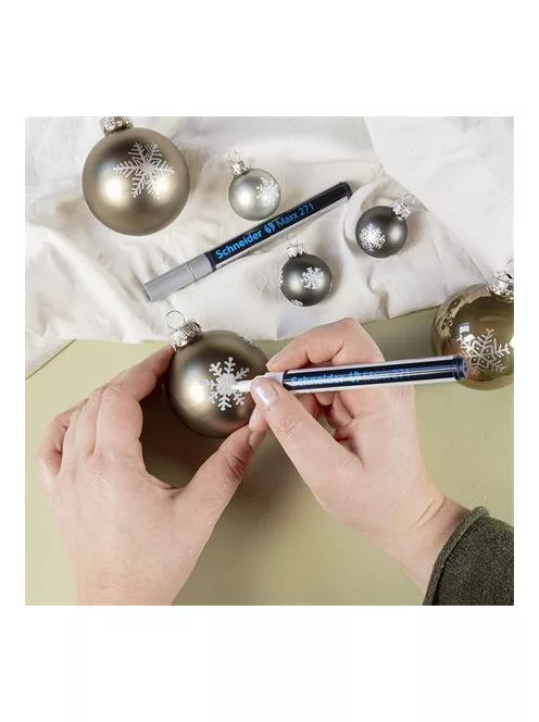 SCHNEIDER Lakkmarker, 1-2 mm, SCHNEIDER "Maxx 271", fehér