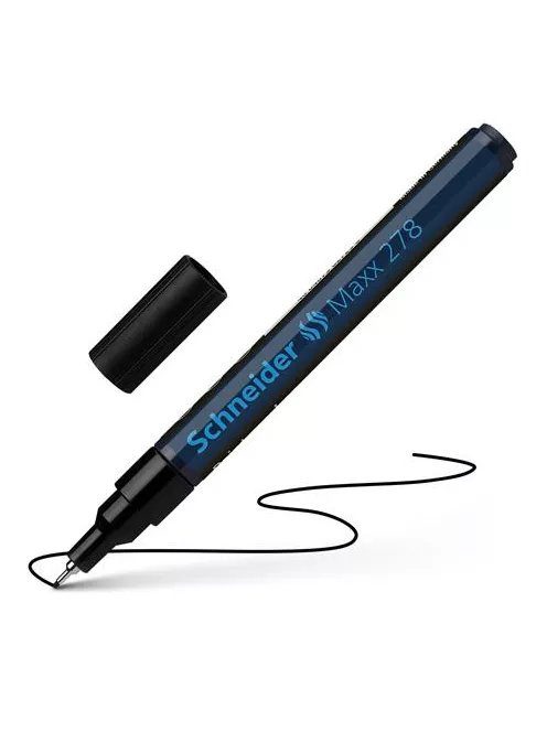 SCHNEIDER Lakkmarker, 0,8 mm, SCHNEIDER "Maxx 278", fekete
