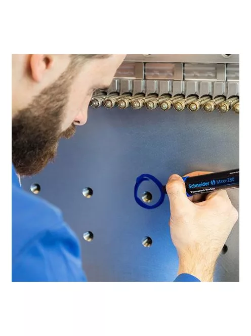 SCHNEIDER Alkoholos marker, 4-12 mm, vágott, SCHNEIDER "Maxx 280", fekete