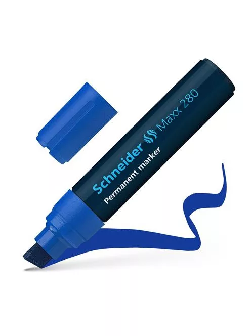SCHNEIDER Alkoholos marker, 4-12 mm, vágott, SCHNEIDER "Maxx 280", kék