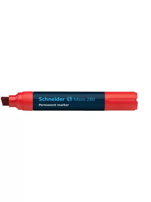 SCHNEIDER Alkoholos marker, 4-12 mm, vágott, SCHNEIDER "Maxx 280", piros
