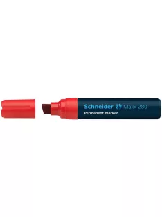   SCHNEIDER Alkoholos marker, 4-12 mm, vágott, SCHNEIDER "Maxx 280", piros