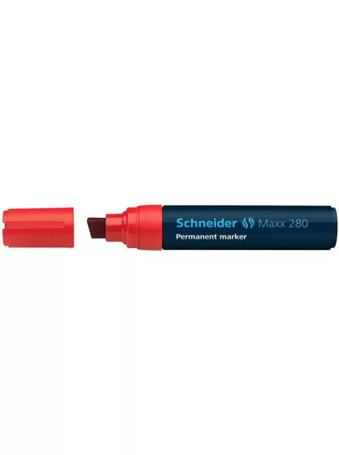 SCHNEIDER Alkoholos marker, 4-12 mm, vágott, SCHNEIDER "Maxx 280", piros