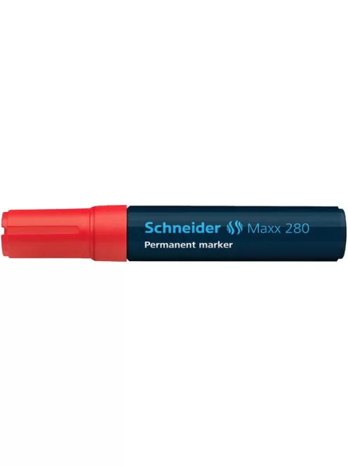 SCHNEIDER Alkoholos marker, 4-12 mm, vágott, SCHNEIDER "Maxx 280", piros