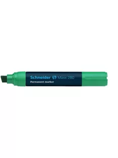   SCHNEIDER Alkoholos marker, 4-12 mm, vágott, SCHNEIDER "Maxx 280", zöld