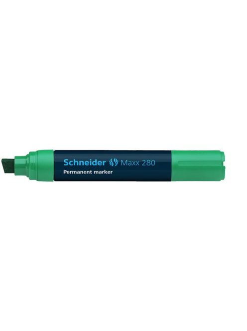 SCHNEIDER Alkoholos marker, 4-12 mm, vágott, SCHNEIDER "Maxx 280", zöld