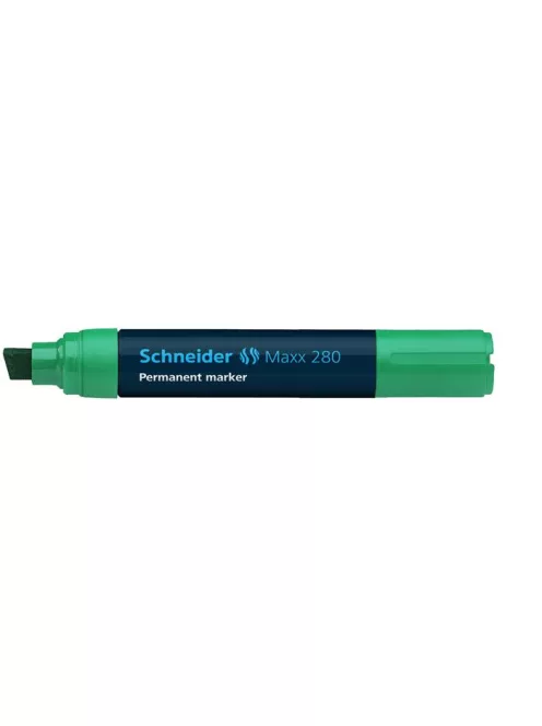 SCHNEIDER Alkoholos marker, 4-12 mm, vágott, SCHNEIDER "Maxx 280", zöld
