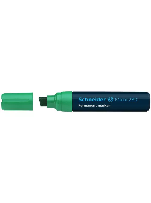 SCHNEIDER Alkoholos marker, 4-12 mm, vágott, SCHNEIDER "Maxx 280", zöld