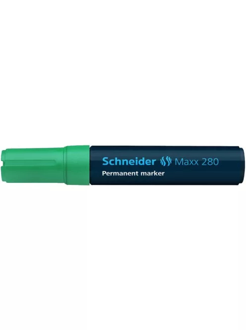 SCHNEIDER Alkoholos marker, 4-12 mm, vágott, SCHNEIDER "Maxx 280", zöld