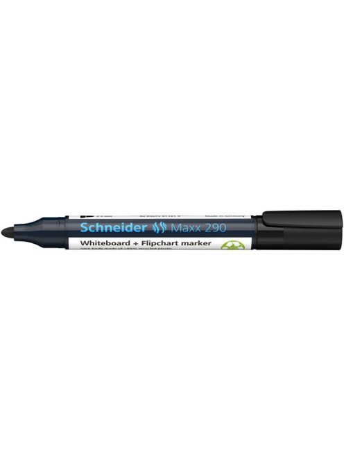 SCHNEIDER Tábla- és flipchart marker, 2-3 mm, kúpos, SCHNEIDER "Maxx 290", fekete