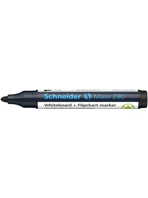 SCHNEIDER Tábla- és flipchart marker, 2-3 mm, kúpos, SCHNEIDER "Maxx 290", fekete