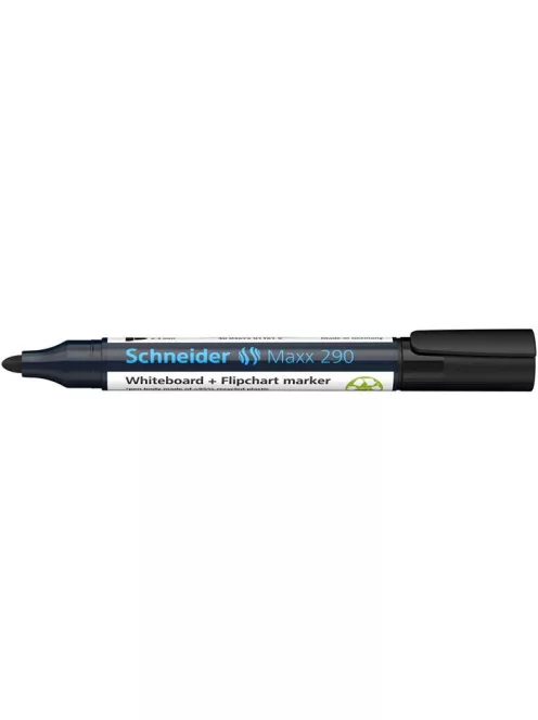 SCHNEIDER Tábla- és flipchart marker, 2-3 mm, kúpos, SCHNEIDER "Maxx 290", fekete