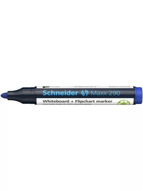 SCHNEIDER Tábla- és flipchart marker, 2-3 mm, kúpos, SCHNEIDER "Maxx 290", kék