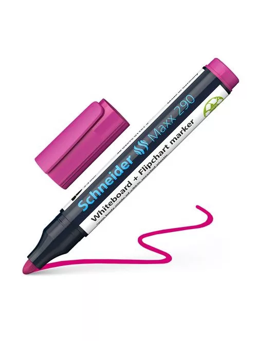 SCHNEIDER Tábla- és flipchart marker, 2-3 mm, kúpos, SCHNEIDER "Maxx 290", magenta