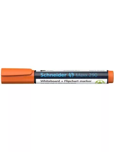   SCHNEIDER Tábla- és flipchart marker, 2-3 mm, kúpos, SCHNEIDER "Maxx 290", narancssárga