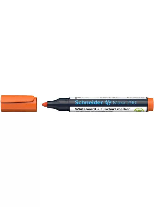 SCHNEIDER Tábla- és flipchart marker, 2-3 mm, kúpos, SCHNEIDER "Maxx 290", narancssárga