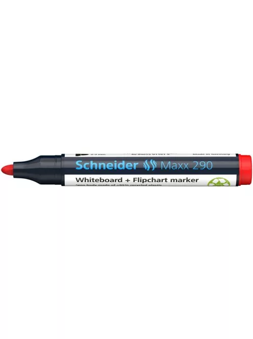 SCHNEIDER Tábla- és flipchart marker, 2-3 mm, kúpos, SCHNEIDER "Maxx 290", piros