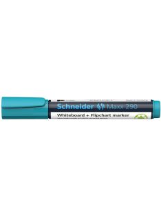   SCHNEIDER Tábla- és flipchart marker, 2-3 mm, kúpos, SCHNEIDER "Maxx 290", türkizkék