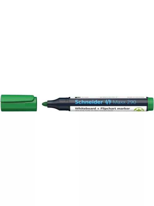 SCHNEIDER Tábla- és flipchart marker, 2-3 mm, kúpos, SCHNEIDER "Maxx 290", zöld