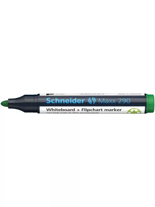 SCHNEIDER Tábla- és flipchart marker, 2-3 mm, kúpos, SCHNEIDER "Maxx 290", zöld