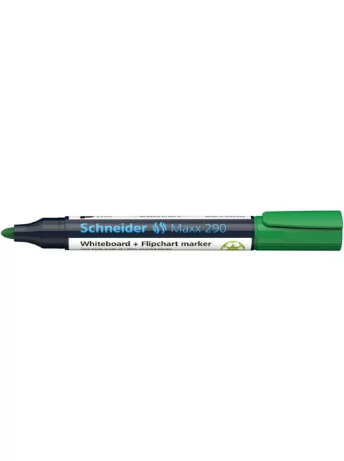 SCHNEIDER Tábla- és flipchart marker, 2-3 mm, kúpos, SCHNEIDER "Maxx 290", zöld
