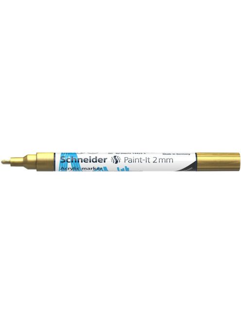 SCHNEIDER Dekormarker, akril, 2 mm, SCHNEIDER "Paint-It 310", arany