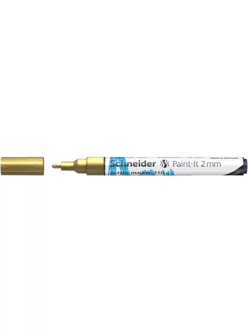 SCHNEIDER Dekormarker, akril, 2 mm, SCHNEIDER "Paint-It 310", arany