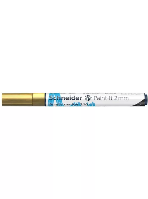 SCHNEIDER Dekormarker, akril, 2 mm, SCHNEIDER "Paint-It 310", arany