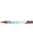 SCHNEIDER Dekormarker, akril, 2 mm, SCHNEIDER "Paint-It 310", barna