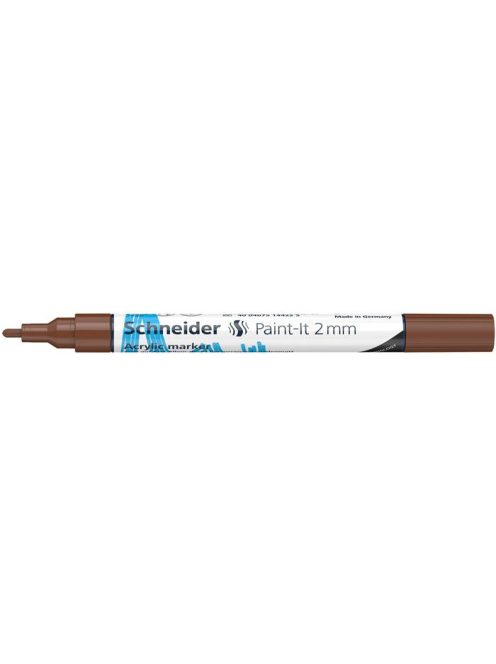 SCHNEIDER Dekormarker, akril, 2 mm, SCHNEIDER "Paint-It 310", barna