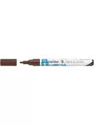 SCHNEIDER Dekormarker, akril, 2 mm, SCHNEIDER "Paint-It 310", barna