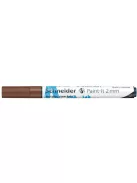 SCHNEIDER Dekormarker, akril, 2 mm, SCHNEIDER "Paint-It 310", barna
