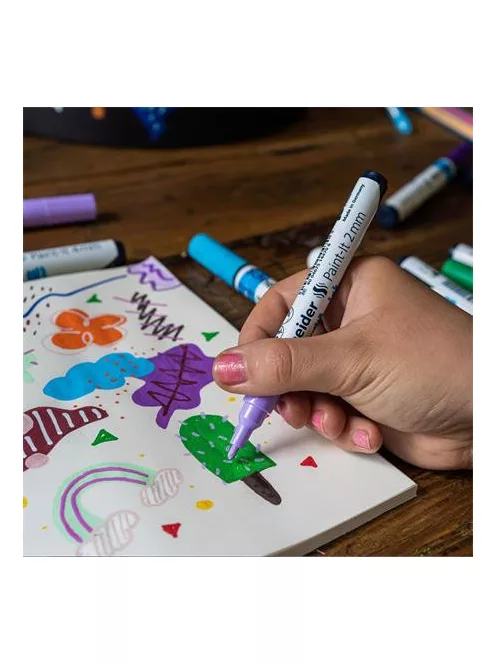 SCHNEIDER Dekormarker, akril, 2 mm, SCHNEIDER "Paint-It 310", ezüst