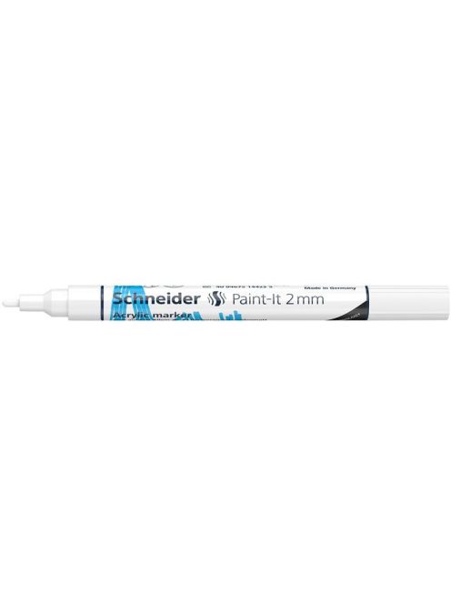 SCHNEIDER Dekormarker, akril, 2 mm, SCHNEIDER "Paint-It 310", fehér