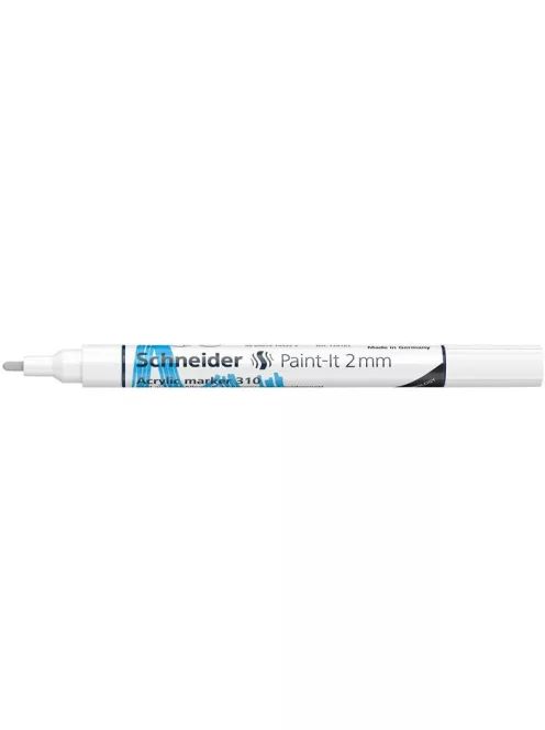 SCHNEIDER Dekormarker, akril, 2 mm, SCHNEIDER "Paint-It 310", fehér