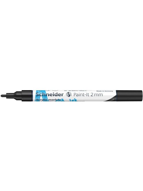 SCHNEIDER Dekormarker, akril, 2 mm, SCHNEIDER "Paint-It 310", fekete