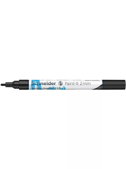 SCHNEIDER Dekormarker, akril, 2 mm, SCHNEIDER "Paint-It 310", fekete