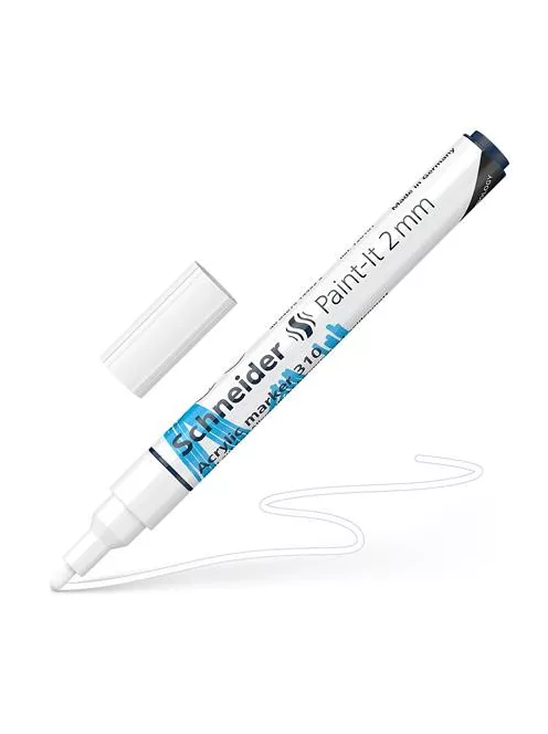 SCHNEIDER Dekormarker, akril, 2 mm, SCHNEIDER "Paint-It 310", fehér