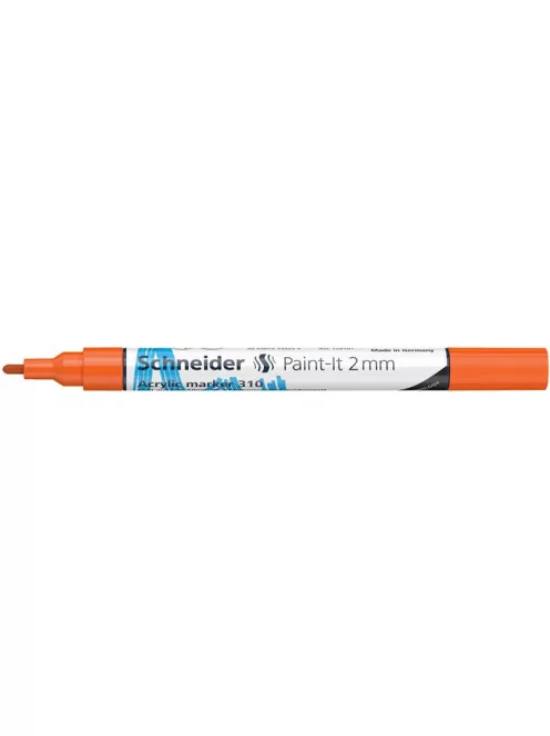 SCHNEIDER Dekormarker, akril, 2 mm, SCHNEIDER "Paint-It 310", narancssárga