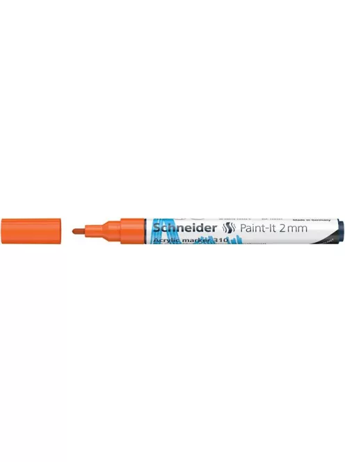 SCHNEIDER Dekormarker, akril, 2 mm, SCHNEIDER "Paint-It 310", narancssárga
