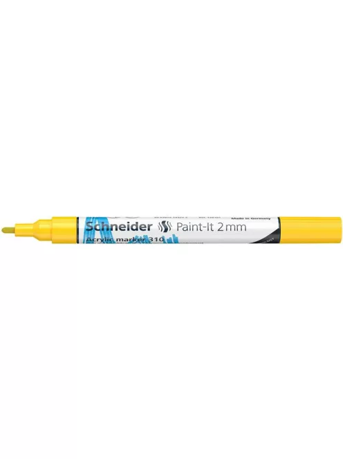 SCHNEIDER Dekormarker, akril, 2 mm, SCHNEIDER "Paint-It 310", sárga